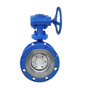 耐高溫硬密封法蘭蝶閥D343H-16C，DN100