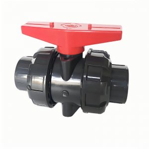 帶平臺的UPVC承插球閥，可加裝電氣動執行